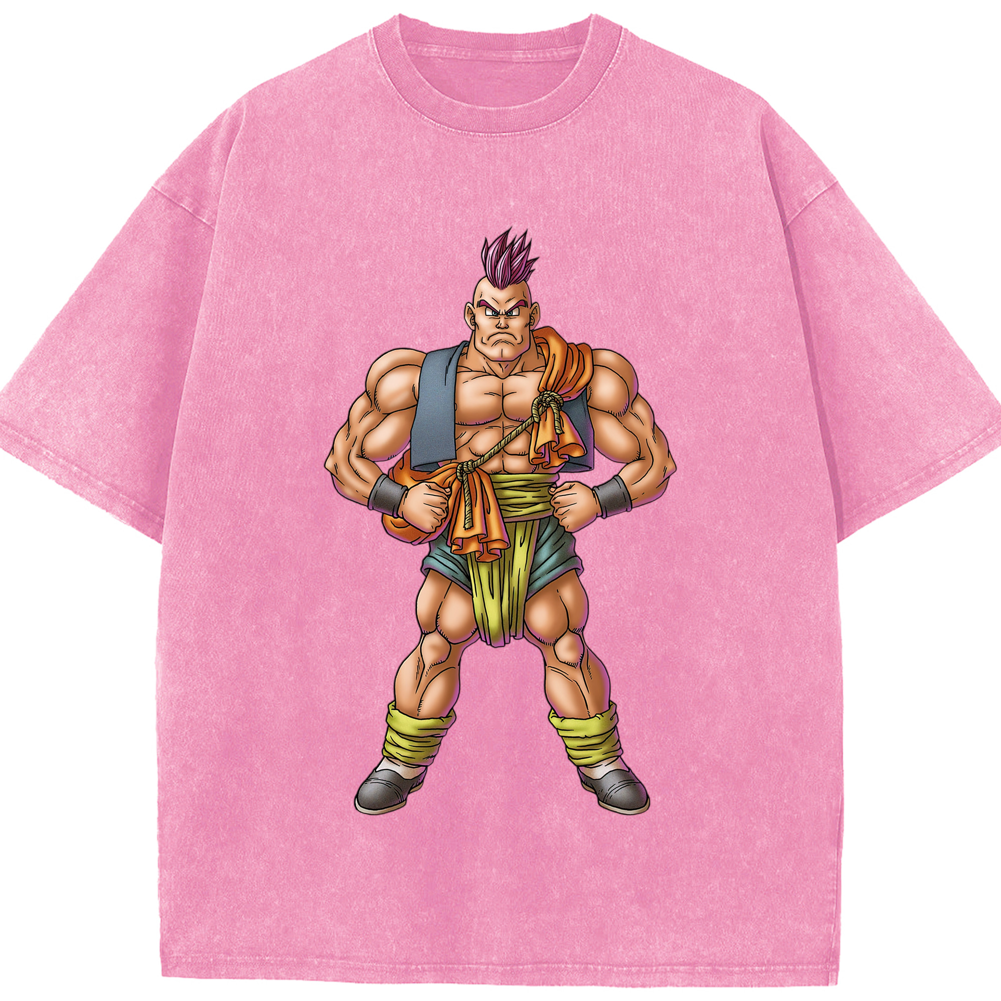 （画像用） ドラゴンクエスト Doragon Kuesuto Dragon Quest 綿100% ヴィンテージ風 半袖Tシャツ（フロントプリント）